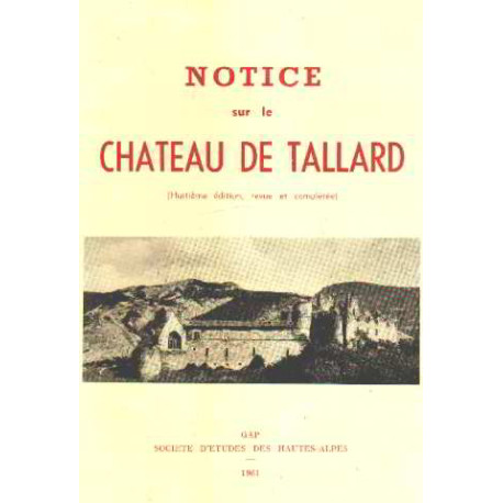 Notice sur le chateau de tallard