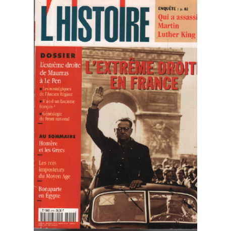 L'histoire n° 219 / dossier : l'extreme droite en france