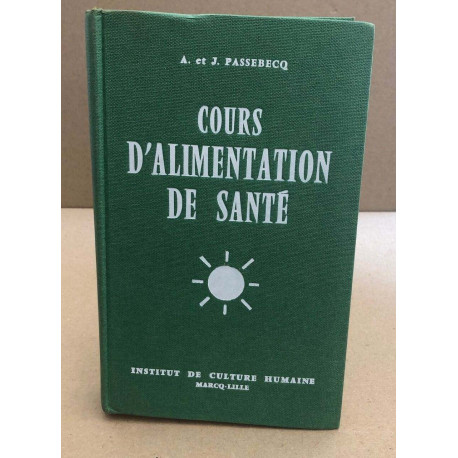 Cours d'alimentation de sante