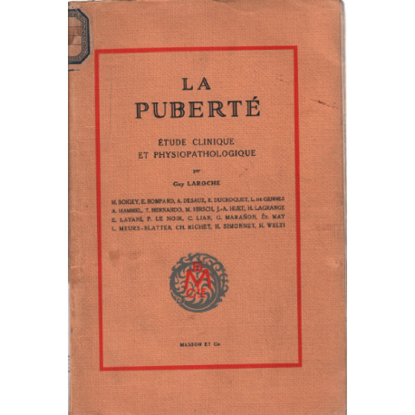 La puberté / etude clinique et physiopathologique