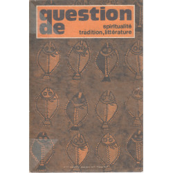 Spiritualité tradition litterature / question de n° 17