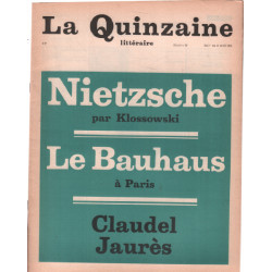 La quinzaine litteraire n° 70 / nietzche par klossowski