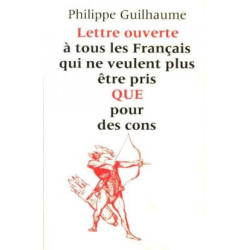 Lettre ouverte à tous les français qui ne veulent plus être pris...