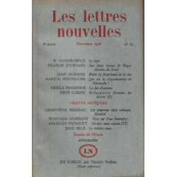 Les lettres nouvelles n° 65