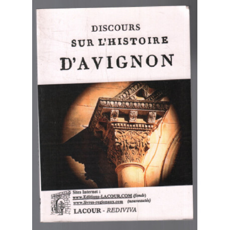 Discours sur l'histoire d'Avignon (fac similé de 1791)