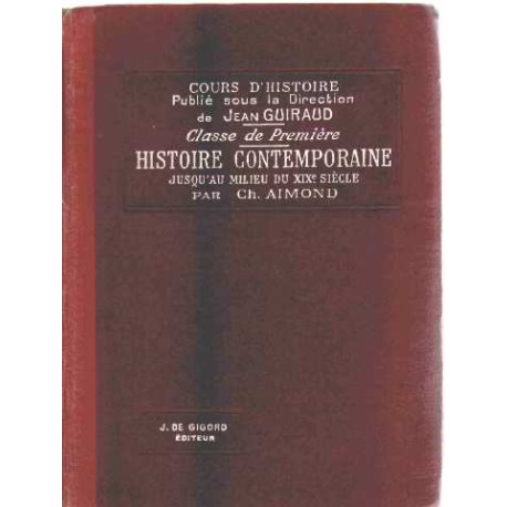 Histoire contemporaine jusqu'au milieu du XIX° siecle ( 1781-1848)