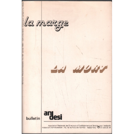 Bulletin la marge n ° 59 / la mort