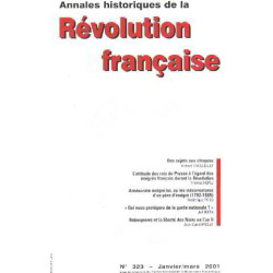 Annales historiques de la revolution française n° 323 / l'attitude...