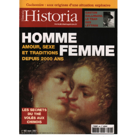 Historia presse n° 663 / homme femme : amour sexe et traditions...