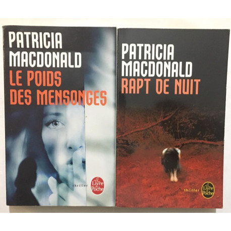 Rapt de nuit / le poids des mensonges (lot de 2 livres)