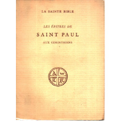 Les épitres de saint paul aux corinthiens