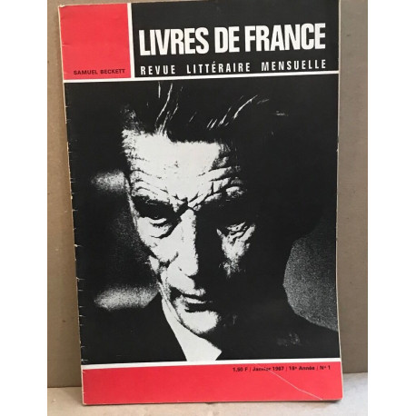 Livres de France Revue littéraire mensuelle/janvier 1967 / numero...