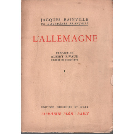 L'allemagne tome 1