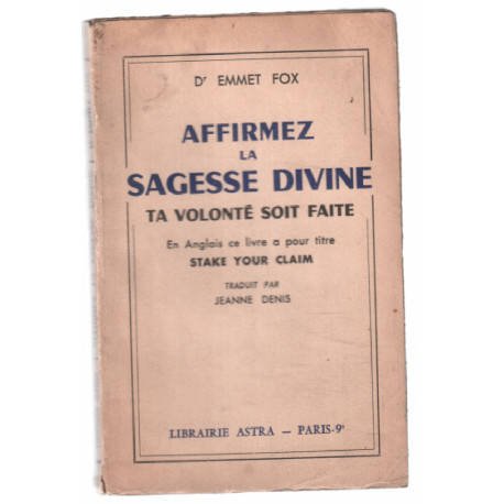 Affirmez la sagesse divine