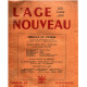 L'age nouveau n° 67 / presence de l'homme par rené Lalou et robert...