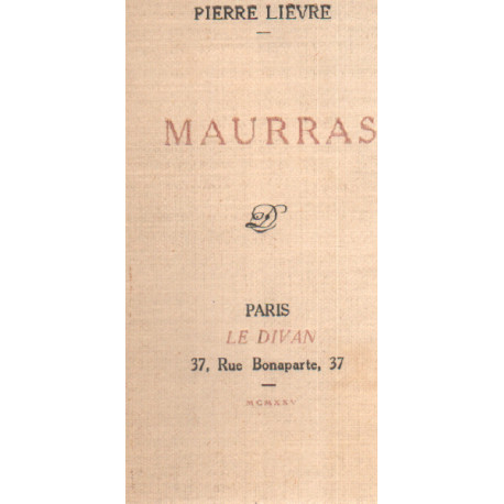 Maurras / EO numerotée