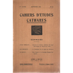 Cahiers dd'etudes cathares n° 27