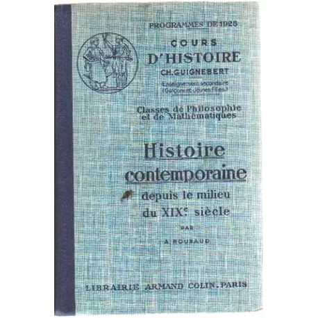 Histoire contemporaine depuis le milieu du XIX° siecle/ classe de...