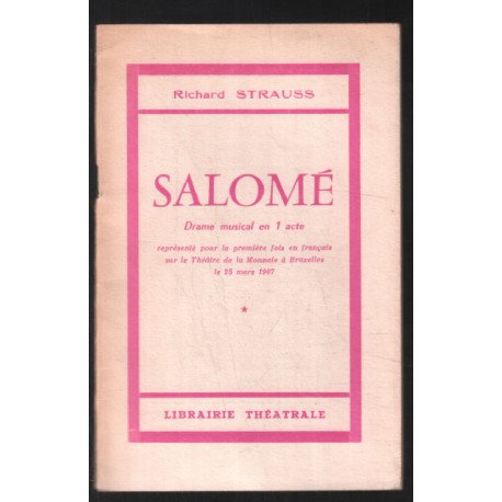 Salomé : drame musical en 1 acte