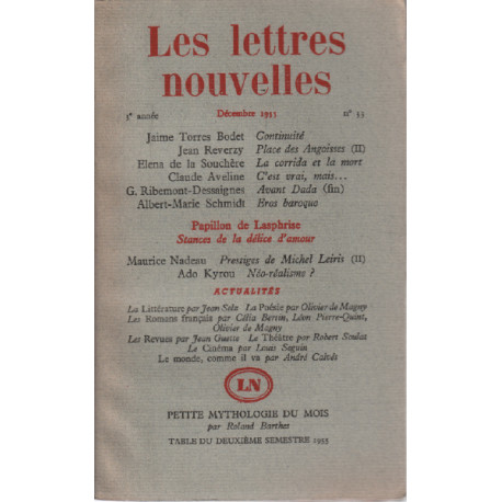 Les lettres nouvelles n° 33