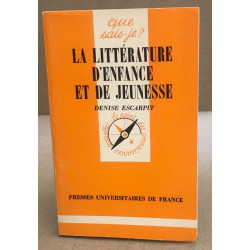 La littérature d'enfance et de jeunesse