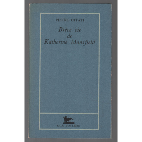 Brève vie de Katherine Mansfield