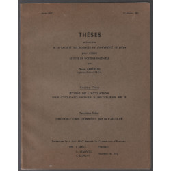 Thèses : Étude de l'acylation des cyclohexanones substituées en 3