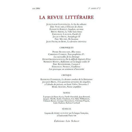 La Revue littéraire N° 2 Mai 2004