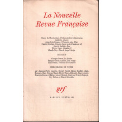 La nouvelle revue litteraire n° 231