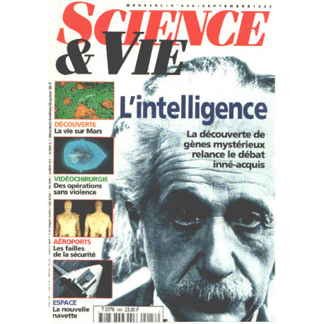 Science et vie n° 948 / l'intelligence : la découverte de gènes...