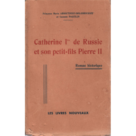 Catherine 1ere de russie et son petit fils pierre II