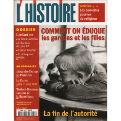 L'histoire n° 262 / comment on eduque les garcons et les filles