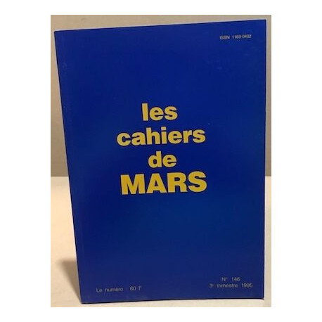 Les cahiers de Mars n° 146 / coopération européenneen matiere...