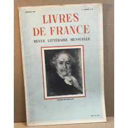 Livres de France Revue littéraire mensuelle/janvier 1955 / numero...