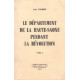 Le département de la haute-savoie pendant la révolution / tome 1