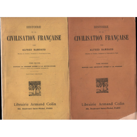 Histoire de la civilisation française depuis les origines jusqu'a...