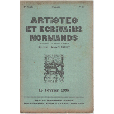 Artistes et écrivains normands / 10 numéros de 1934 + 4 numeros de...