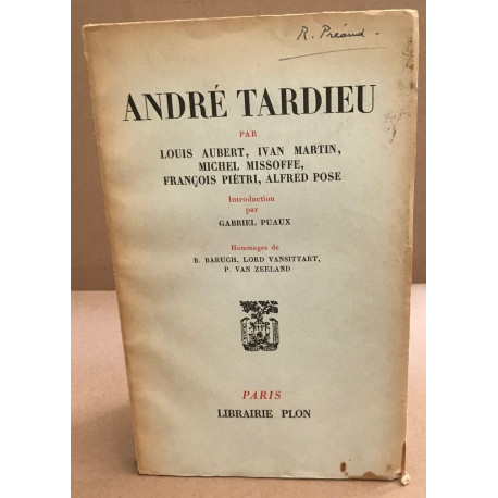 André tardieu