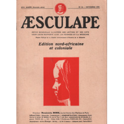 Aesculape / edition nord -africaine et coloniale / novembre 1937 /...