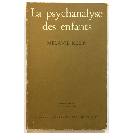 La psychanalyse des enfants