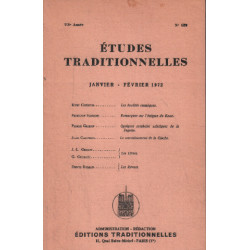 Etudes traditionnelles n° 429 / janvier-fevrier 1972