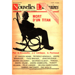 Les nouvelles litteraires n° 2377 / mort d'un titan