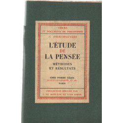 L'étude de la pensée / méthodes et résultats