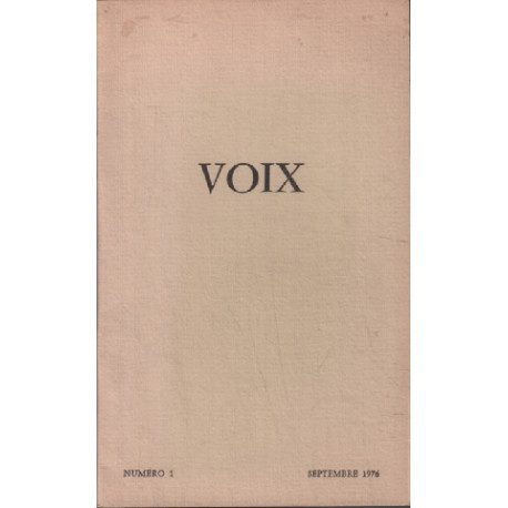 Voix n° 1