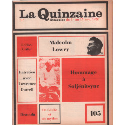 La quinzaine litteraire n° 105 / hommage à soljénitsyne