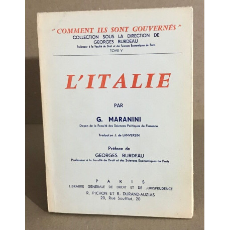 L'italie / comme t ils sont gouvernés