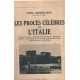 Les proces celebres de l'italie