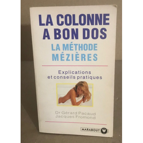 La colonne à bon dos : La méthode Mézières