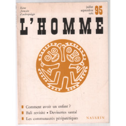 Revue francaise d'anthropologie / l'homme n° 95