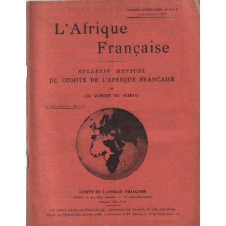 Bulletin mensuel du comité de l'afrique française et du comité du...